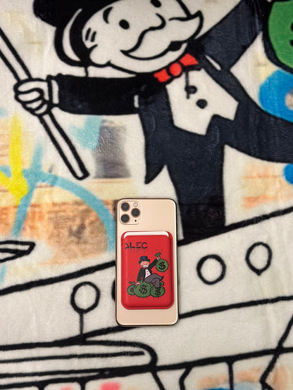 Monopoly magnet phone wallet